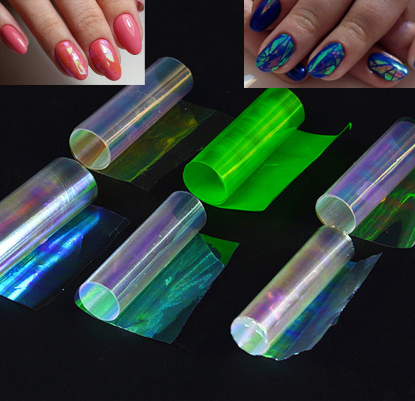 8 x Sheets Nail Art Angel Paper, comes in a pack of mixed colours.