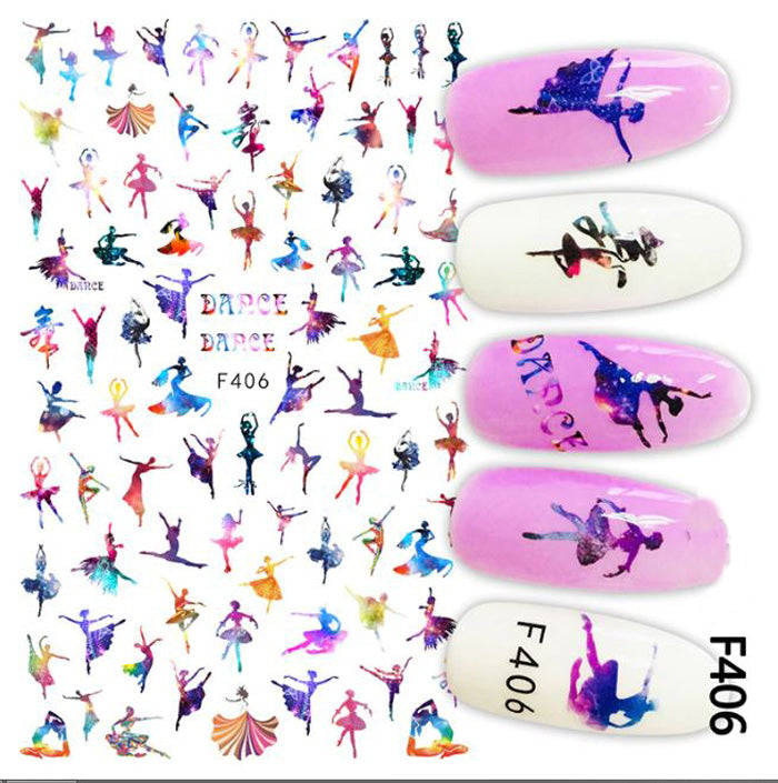 Ballerina Dancer Nail Stickers. If you're into dance then these are for you, they're beautiful and so easy to use.