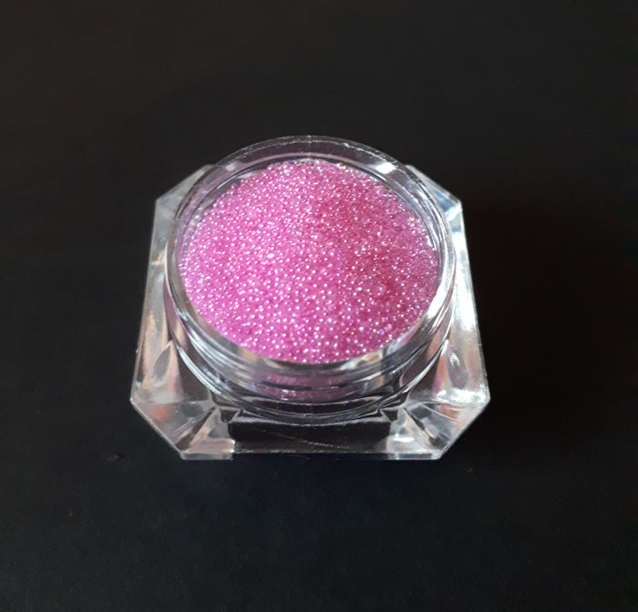 Tiny Caviar Nail Beads, Pink. Beautiful glassy little beads.