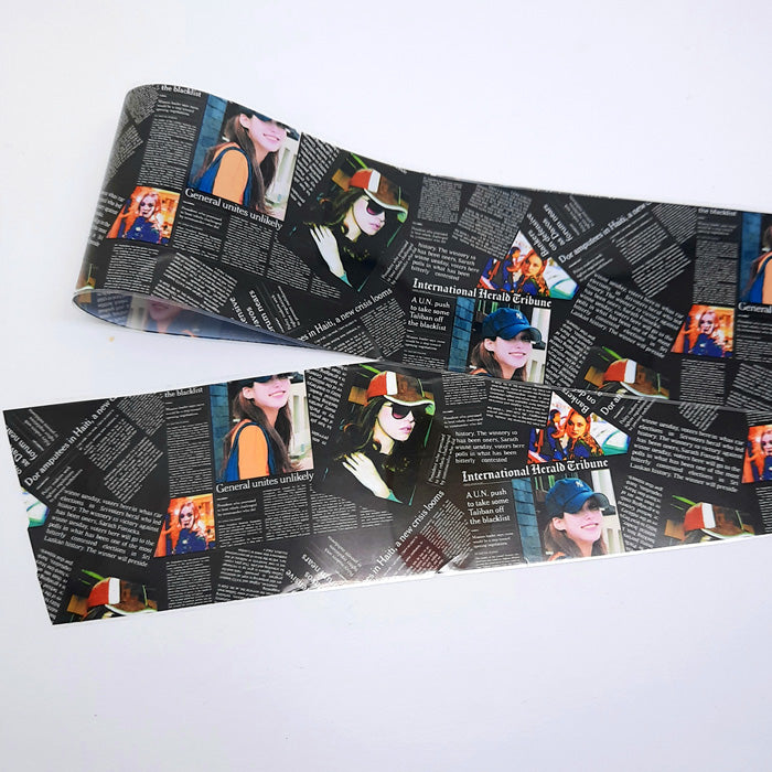 Black Newsprint Nail Foil, very cool design, you can make some really funky nails.