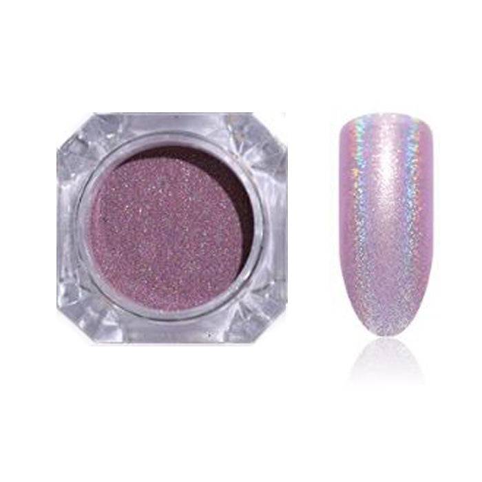 Holo Nail Glitter Powder, Mauve