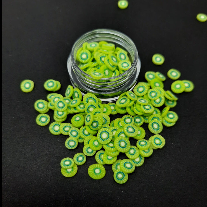 Fimo Fruit Nail Slices, Kiwi Fruit. Perfect for your fruity nail designs.