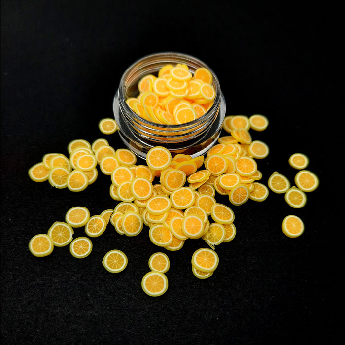 Fimo Fruit Nail Slices, Lemons. Gorgeous, when life give you lemons... make a set of beautiful nails.