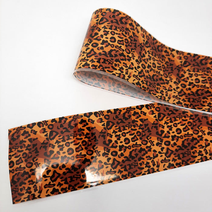 Fiery Animal Print Nail Foil. Gorgeous animal print foil in shades of brown.
Supplied in 4cm x 100cm lengths.