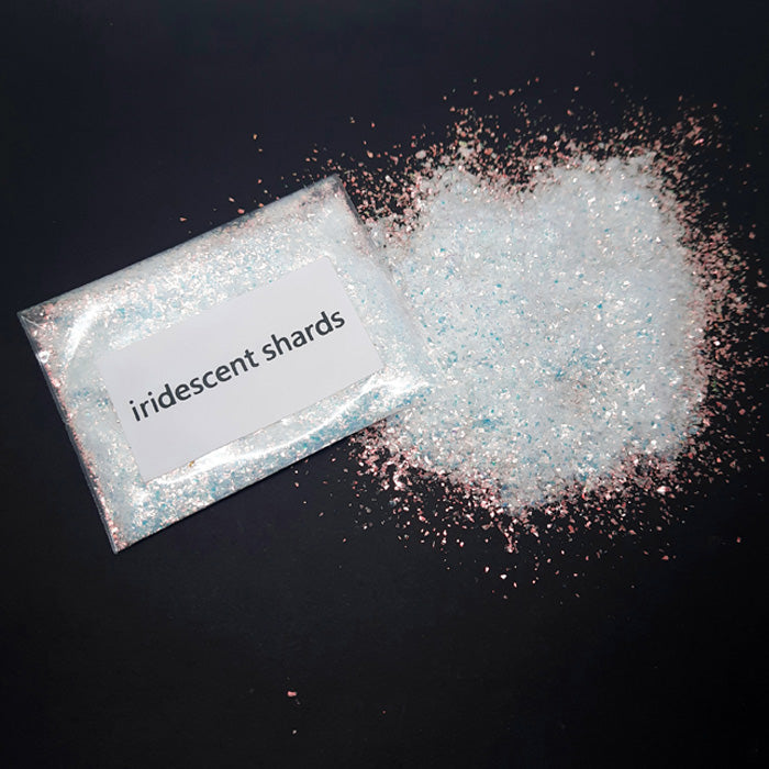 Iridescent Nail Art Angel Shards