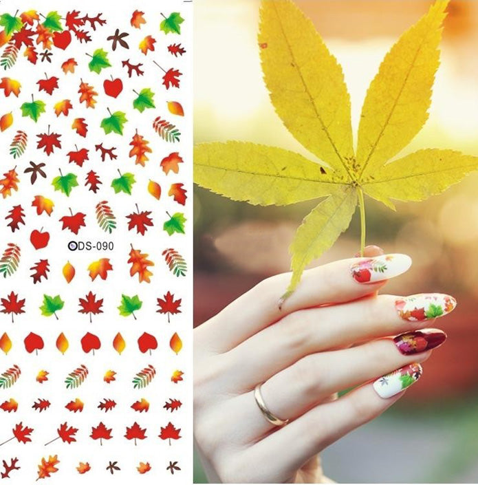 Autumn Leaves Nail Water Decals. Beautiful leaves, lots of different designs on the sheet, a must for Autumn nails.