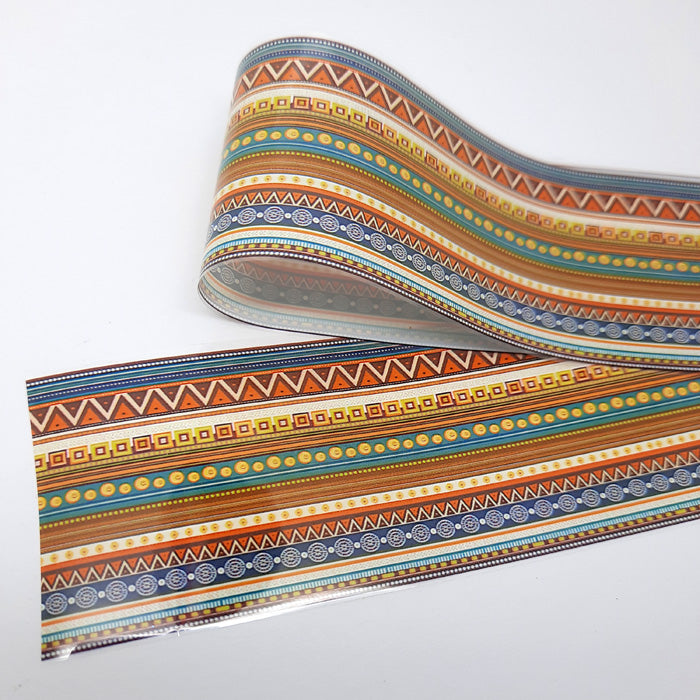 Stripes, Triangles + Dots Nail Foil, such a fun design.