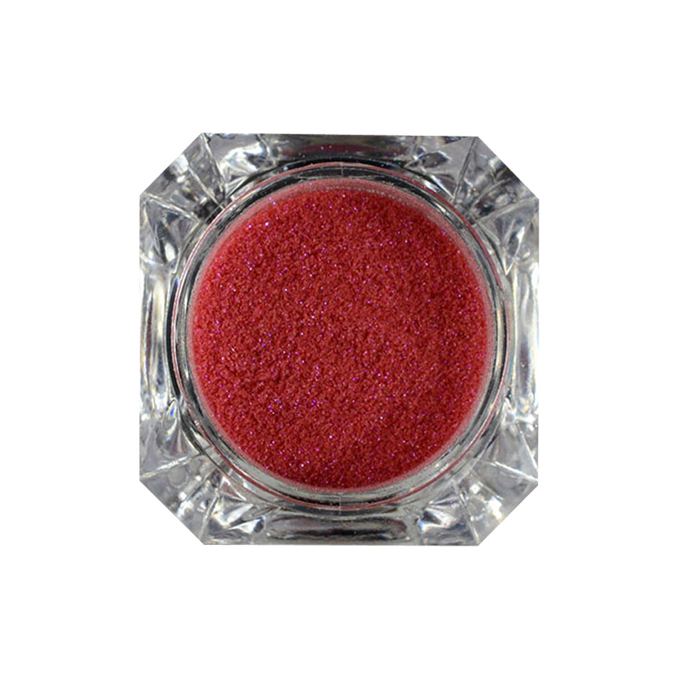 Nail Glitter Sugar Powder, Red. A beautifully sparkly, sugary nail glitter.