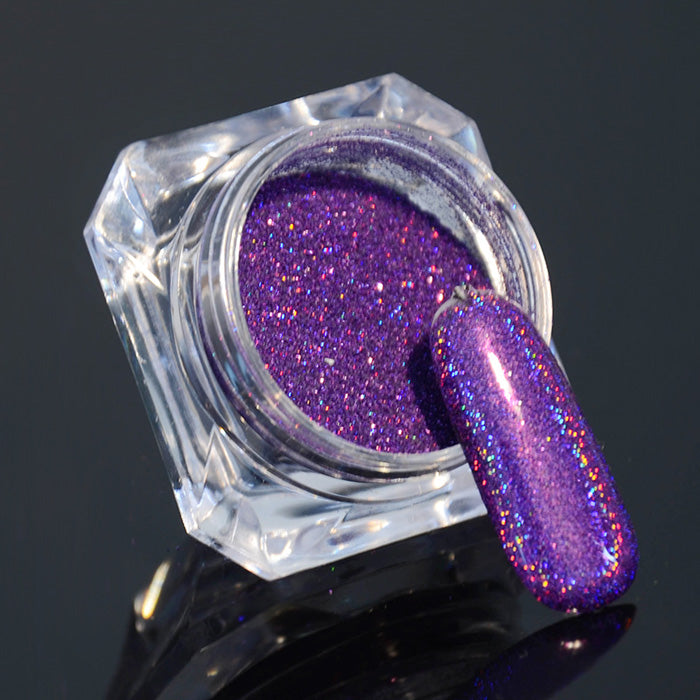 Holo Laser Nail Glitter Powder, Purple. Stunning.