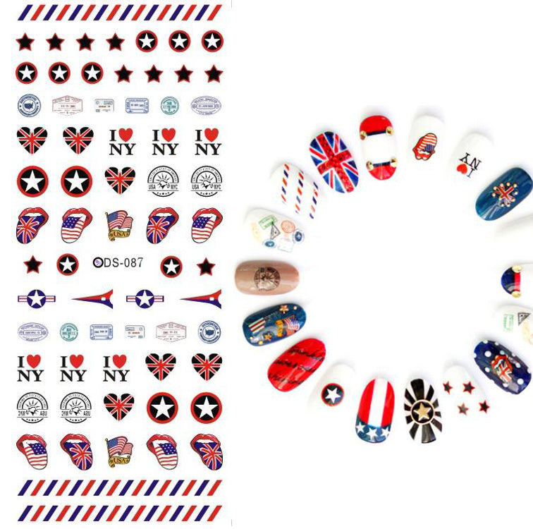 New York USA Nail Water Decals, how cool are these!