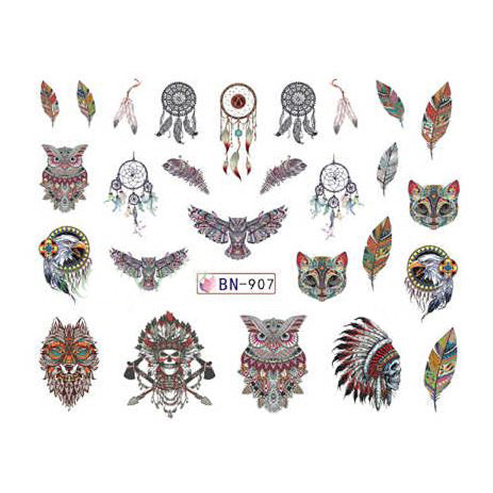 Owl + Dreamcatchers Nail Water Decals, these are really lovely.