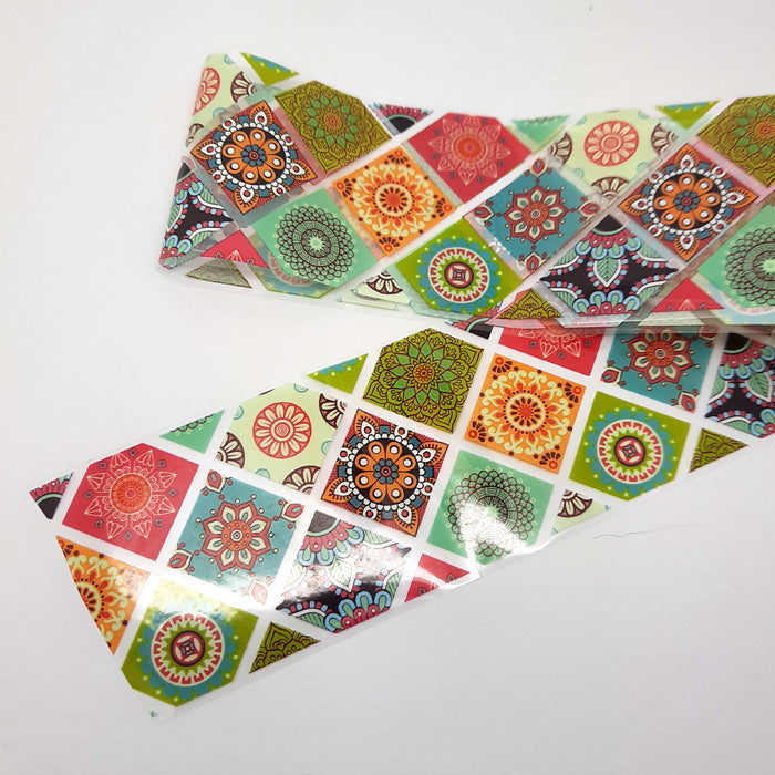 Vintage Retro Nail Transfer Foil, stunning design.