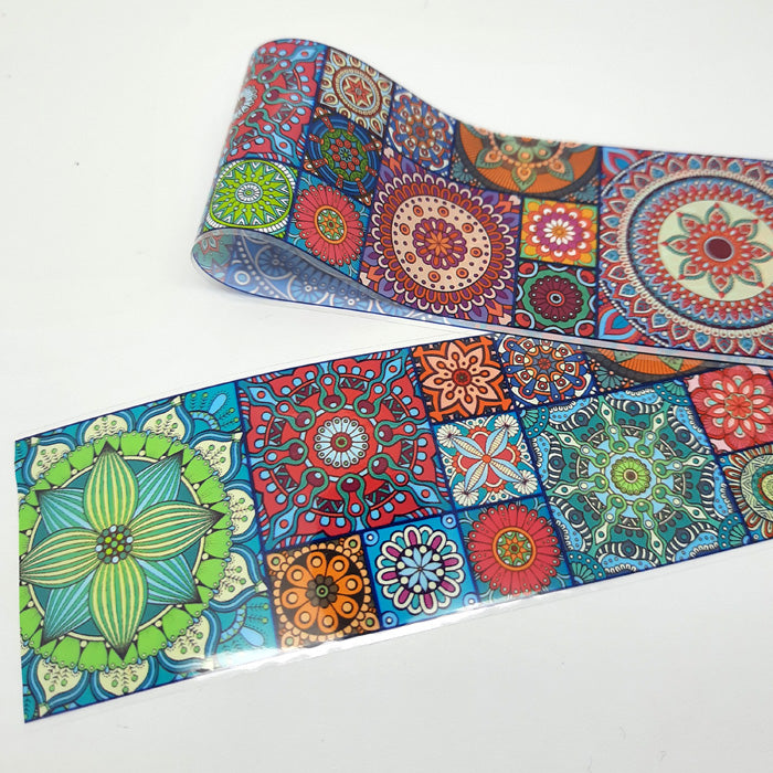 Vintage Retro Nail Transfer Foil 830-7. Beautiful, bold designs on this nail foil.