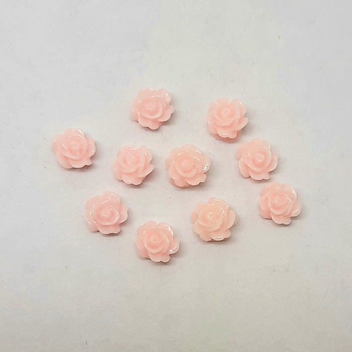 Nail Art Rose Charms, Pale Pink. Beautiful soft pink roses. Other colours also available.