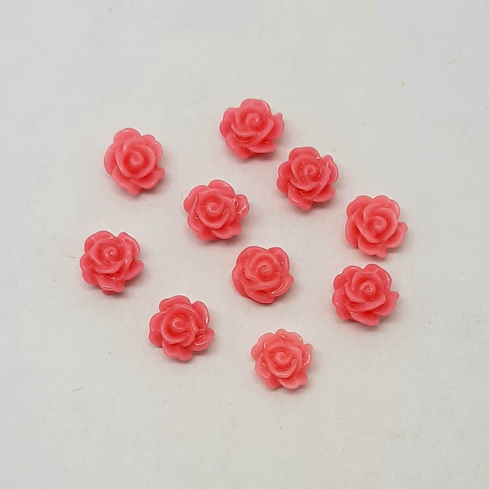 Nail Art Rose Charms, Pink. Beautiful perfect pink roses, other colours also available.
