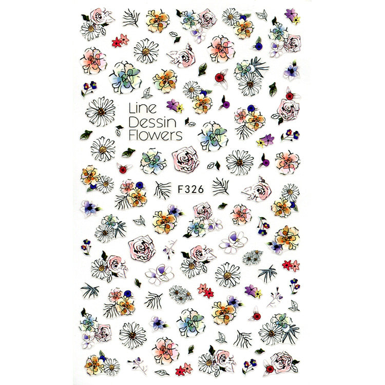 Self-Adhesive Flower Nail Stickers, these are lovely, very popular, and so easy to use.