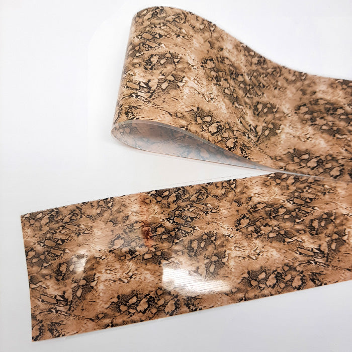 Snakeskin Nail Foil, Abstract Fawn