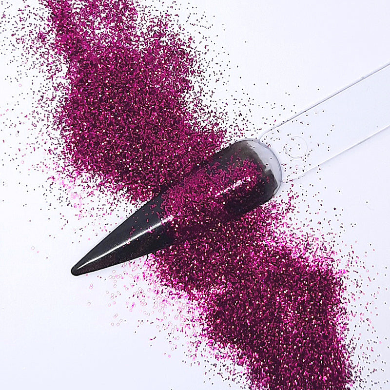 Sparkly Metallic Cherry Nail Glitter, a beautiful colour, and so sparkly.