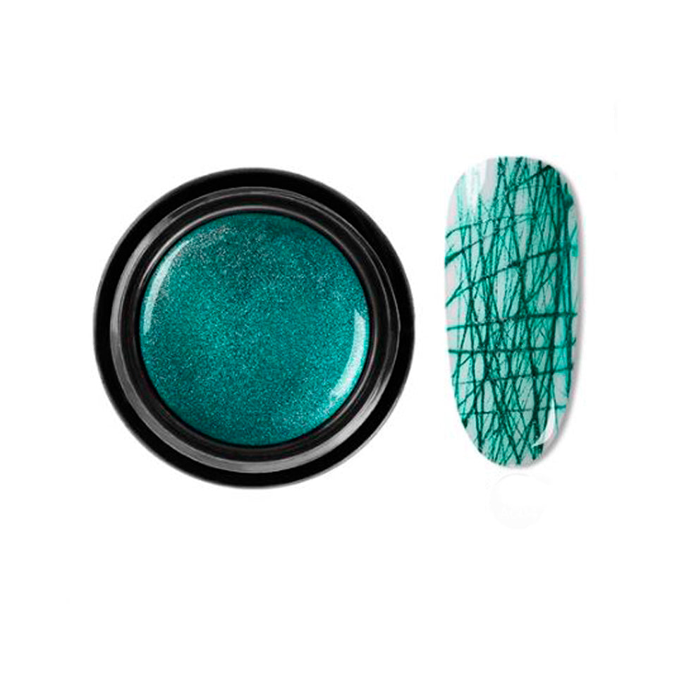 Spider Gel Metallic Polish A004. Wonderful funky, elastic gel polish in a sparkly metallic colour.