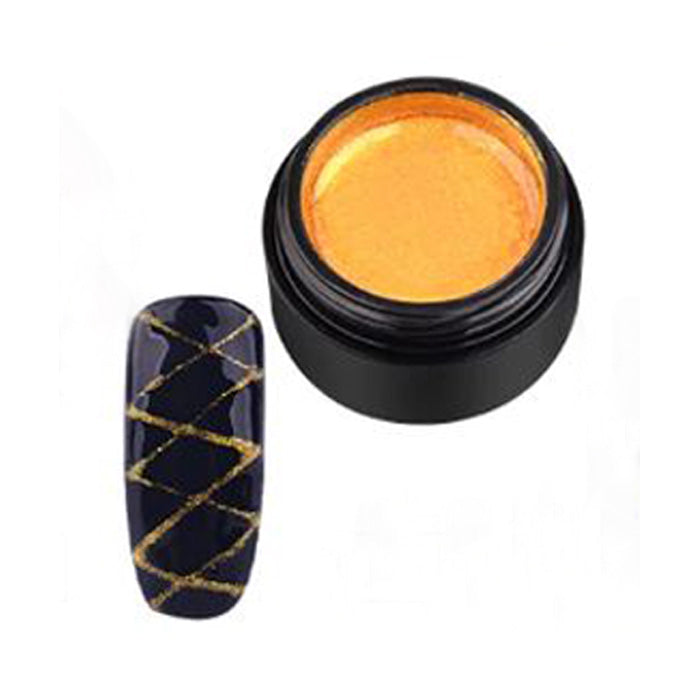 Spider Gel Polish, Gold. Wonderful funky, elastic nail gel polish.