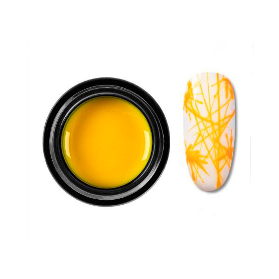 Spider Gel Polish, Yellow. Wonderful funky, elastic nail gel, get creative.