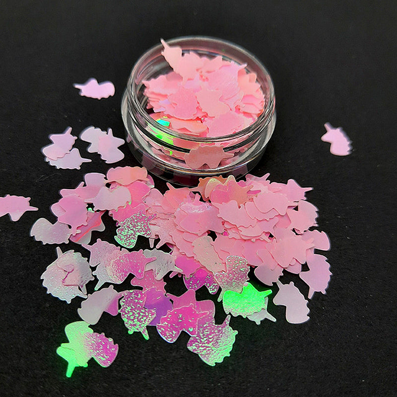 Unicorn Nail Glitter, Iridescent Pink, beautiful.