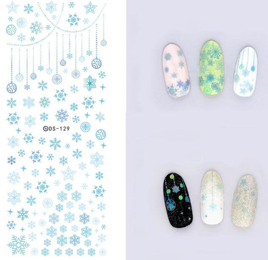 Christmas Baubles Nail Water Decals