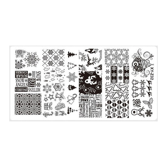 Steel Nail Stamping Plate Christmas