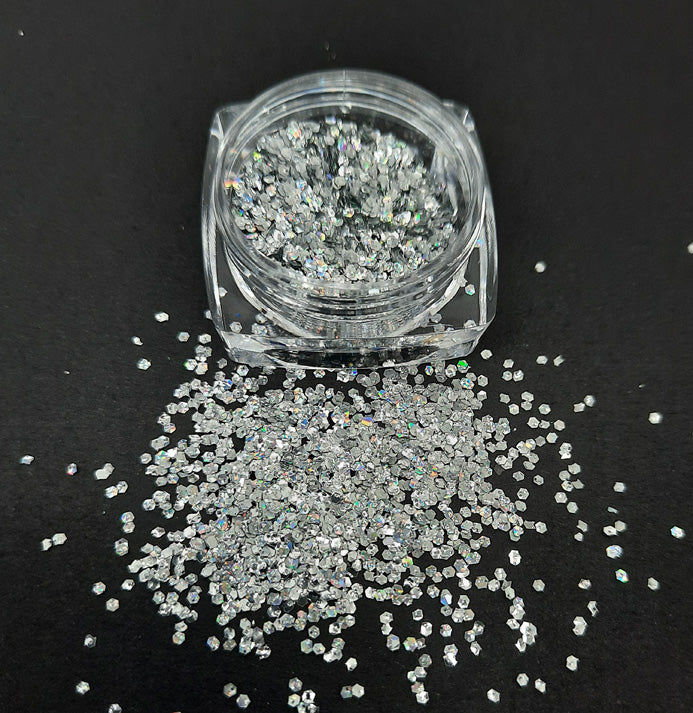 Metallic Nail Glitter, Silver