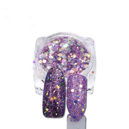 Sequin Nail Glitter Pigment, Lilac