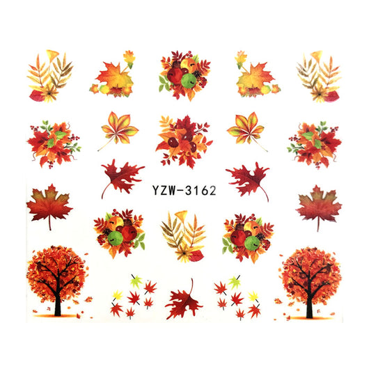 Autumn Leaves + Trees Nail Decals