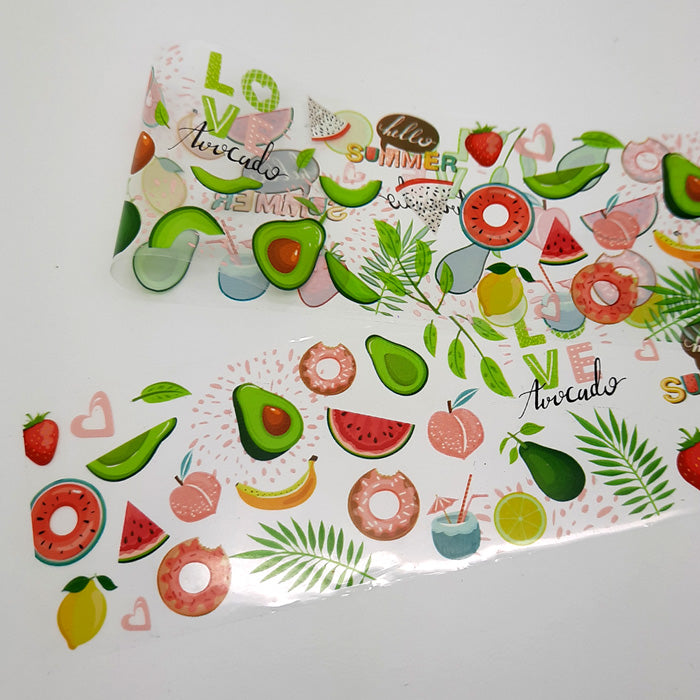 Fruity Nail Foil, Avocado + Watermelon