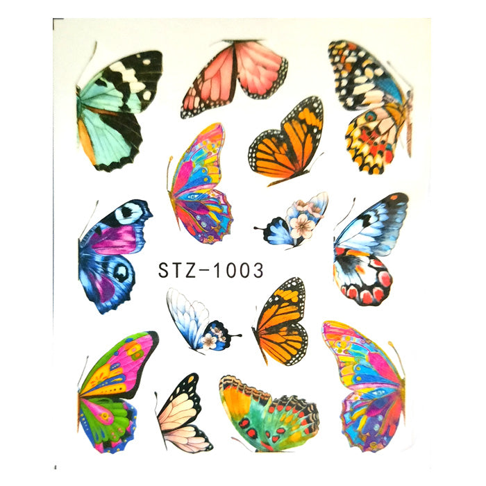 Beautiful Half Butterfly Water Decals