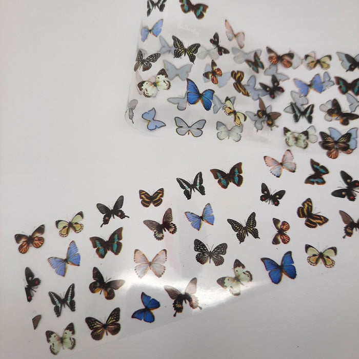 Butterfly Transfer Foil, Natural Colours