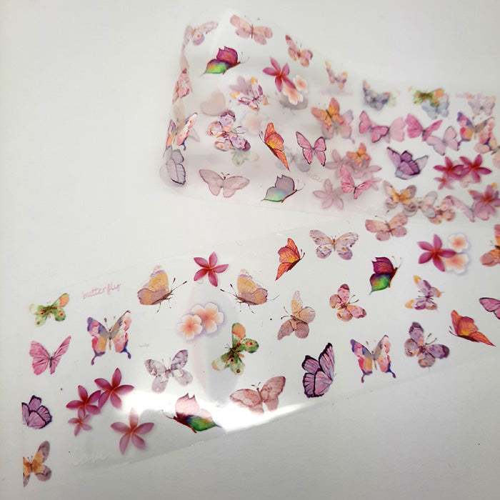 Pastel Butterflies + Flowers Foil