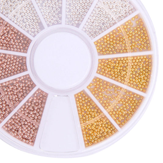 Gold, Silver, Copper Nail Caviar Beads