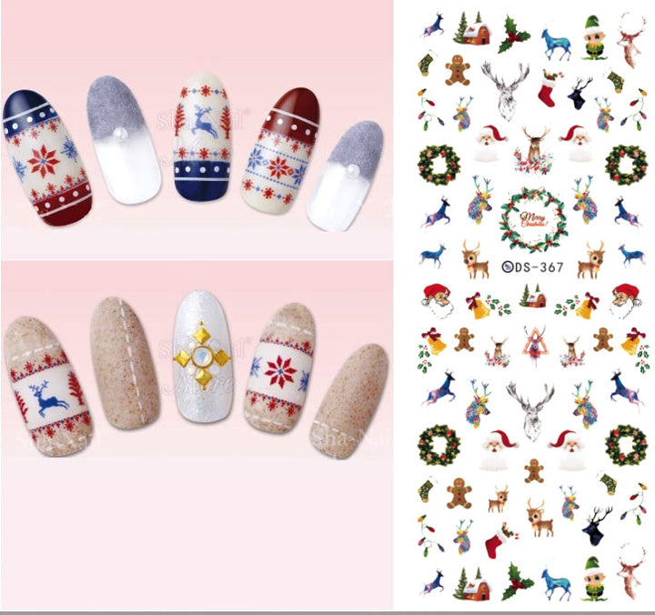 Christmas Theme Nail Decals