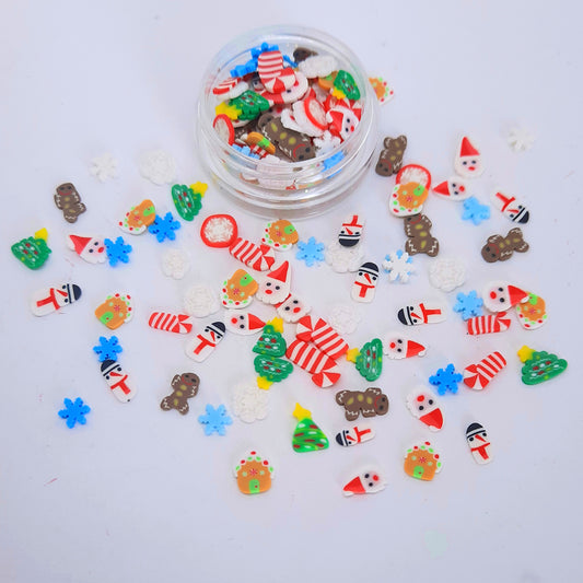 Fimo Christmas Nail Slices