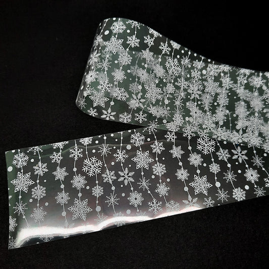 Christmas Nail Foil, Strings of Snowflakes