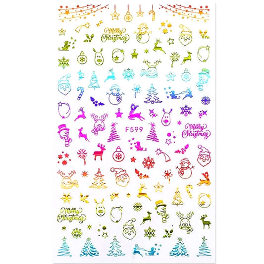 Christmas Shiny Rainbow Stickers