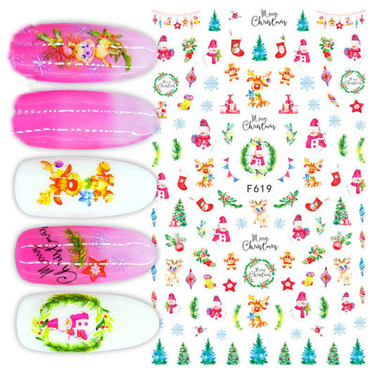 Christmas Nail Stickers F619