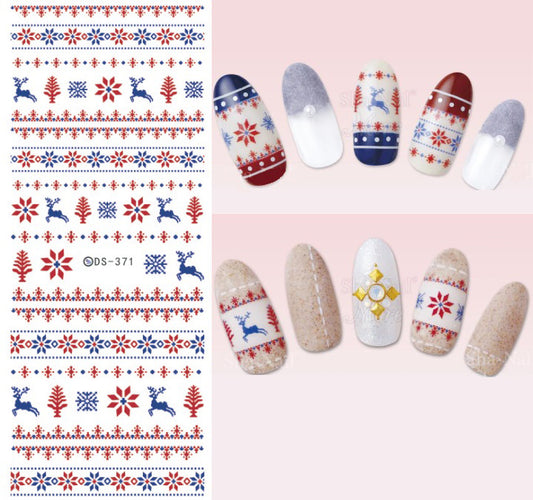 Christmas Water Decal Nail Stickers