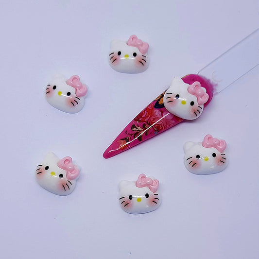 Cute Hello Kitty Nail Charms x 4