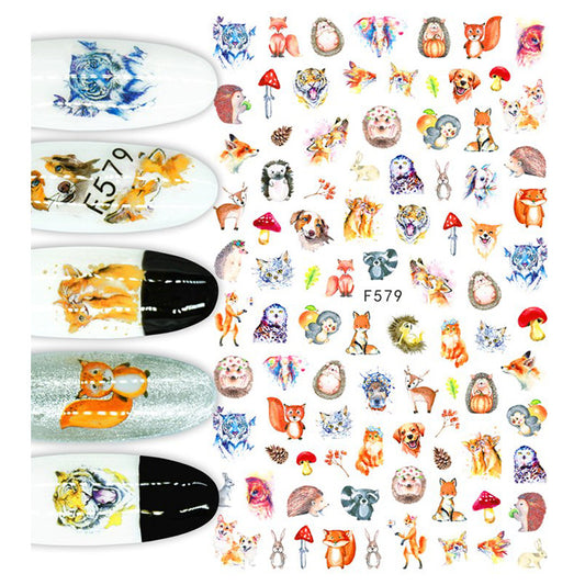 Cute Wildlife Nail Stickers