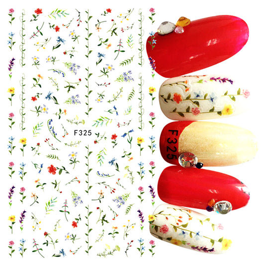 Dainty Flowers Nail Stickers