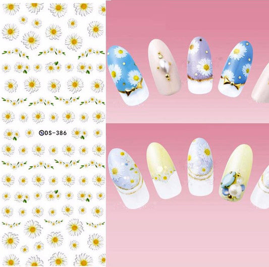 Daisies Nail Water Decals