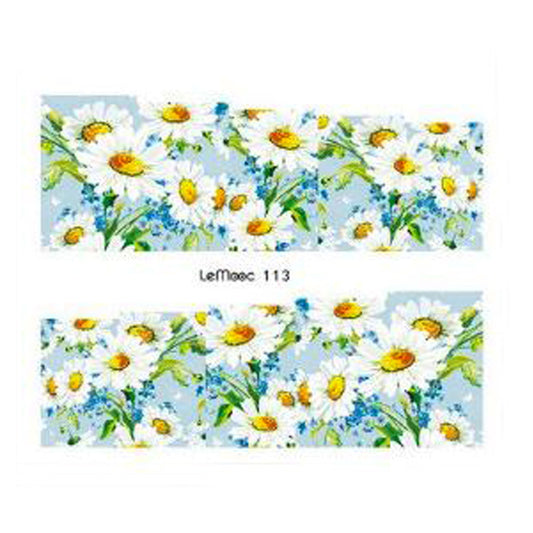 Daisy + Blue Flower Decals