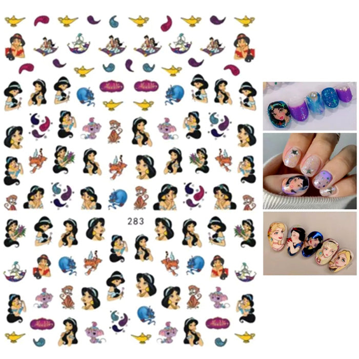 Autocollants pour nail art Aladdin