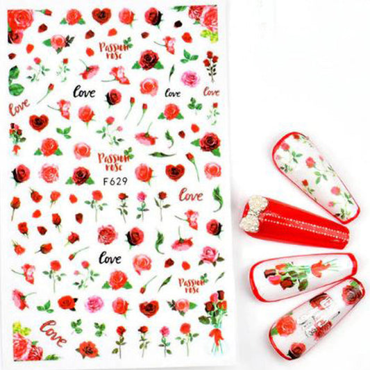 Love + Roses Nail Stickers