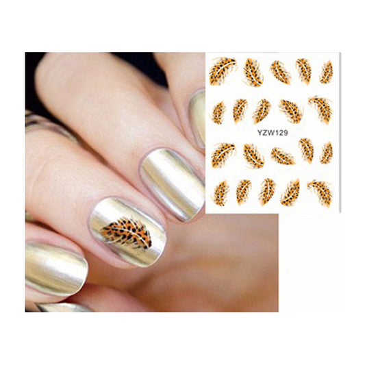 Golden Feather Water Decals